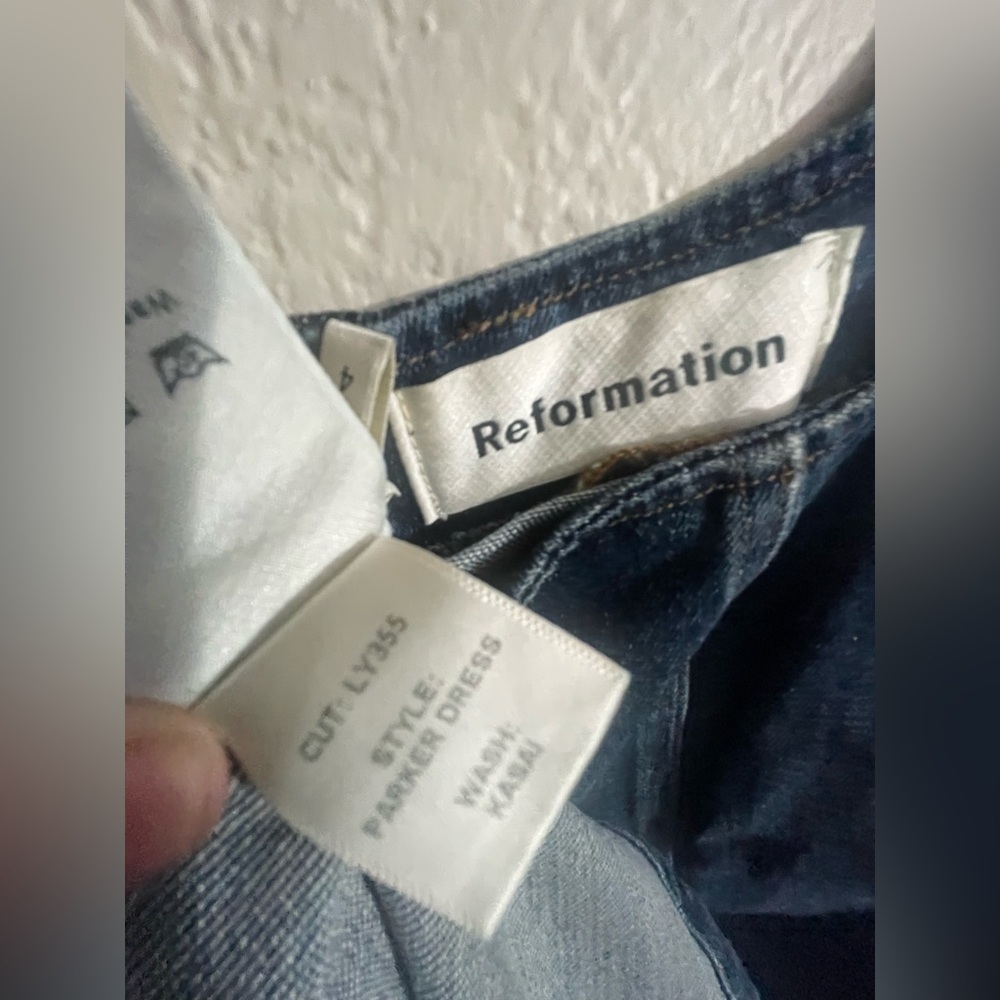 Reformation Parker Denim Blue Women's Dress - Picture 6 of 6
